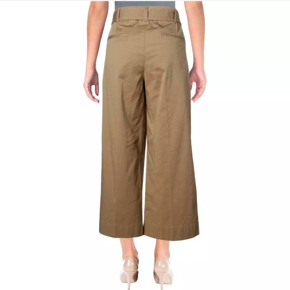 Ralph Lauren belt cropped khaki pants capris 2 4 - Picture 2 of 5